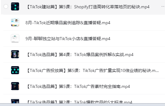 TIkTok电商变现实战课 TikTok Dou+特训营 C++从0到1系统精讲项目开发综合基础课