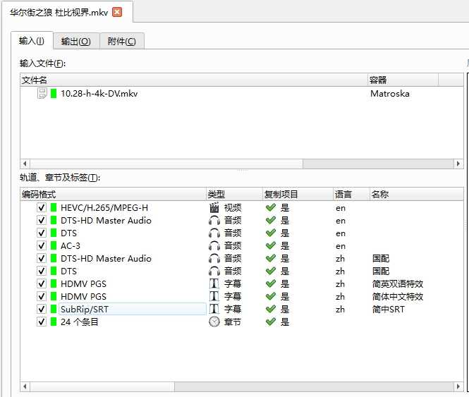 【全网最强版本】《华尔街之狼》4K 【杜比视界】【次世代国英双语】【特效字幕】 67.8 Mb/s【85.2G】