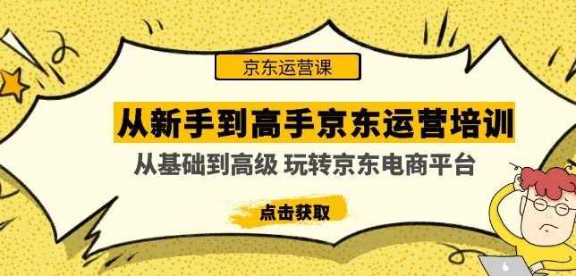 从0到高手做京东运营，基础到高级，玩转京东