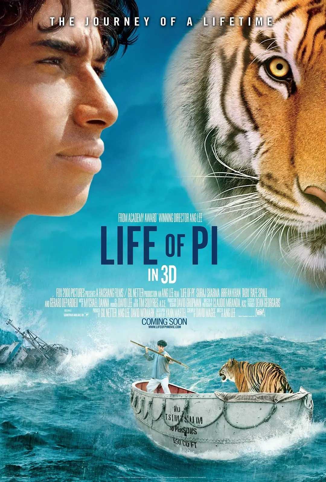 《Life of Pi》（少年派的奇幻漂流）4K REMUX 蓝光原盘 外挂字幕