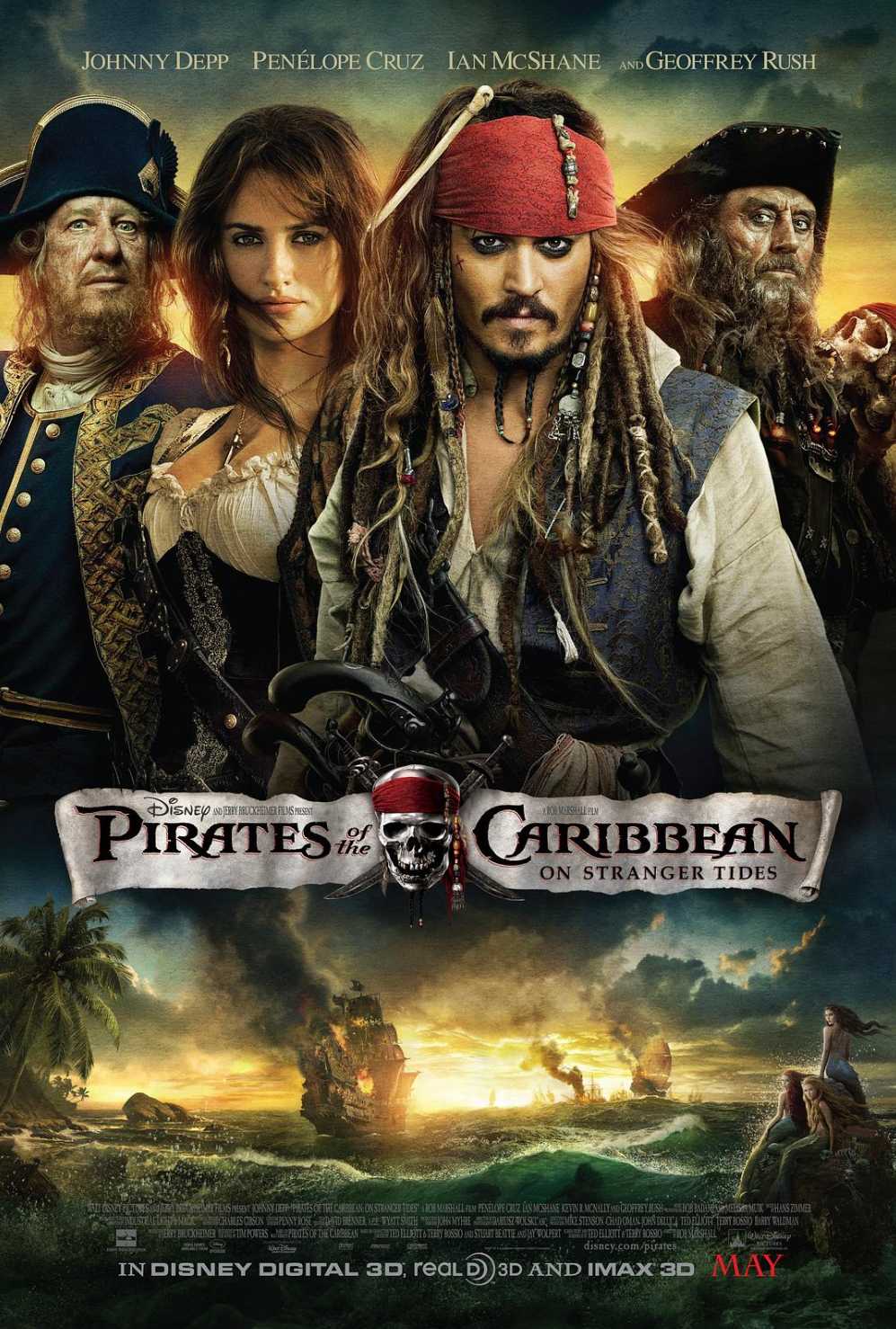 《Pirates of the Caribbean：On Stranger Tides》（加勒比海盗 4 ：惊涛怪浪）Ⅳ 4K REMUX 蓝光原盘 外挂字幕