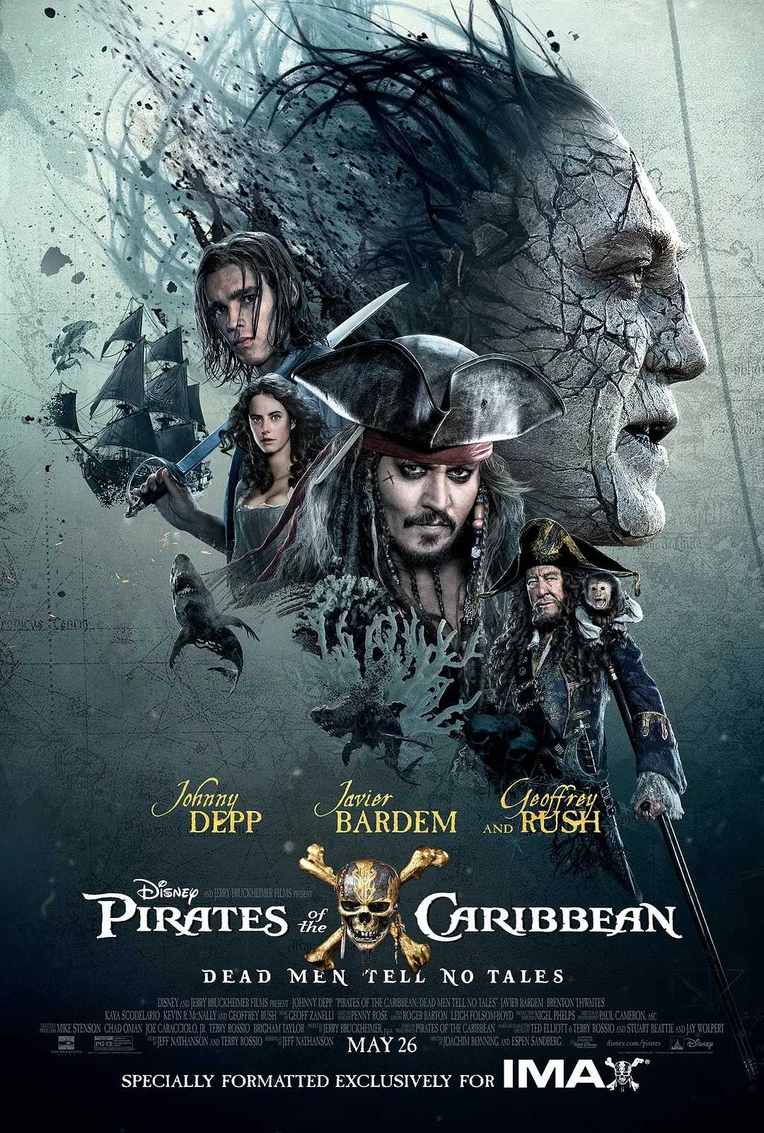 《Pirates of the Caribbean：Dead Men Tell No Tales/Salazars Revenge》（加勒比海盗5：死无对证）Ⅴ 4K REMUX 蓝光原盘 外挂字幕