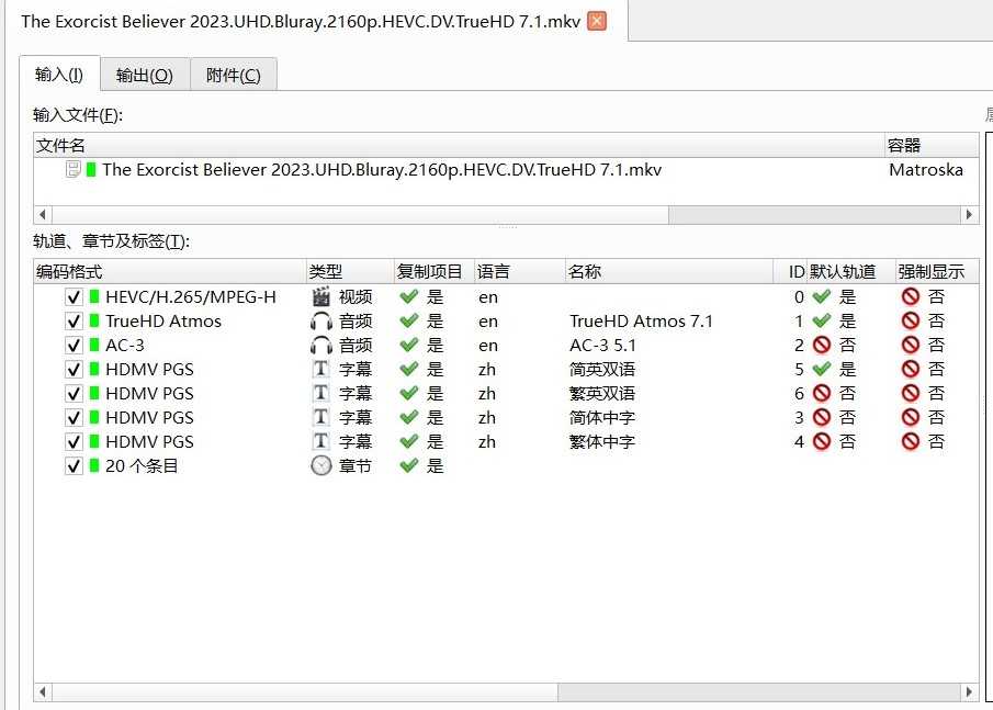 【禁转】《驱魔人：信徒》4K REMUX 75.8Mb/s【杜比视界】【简繁双语四字幕】【62.9GB】