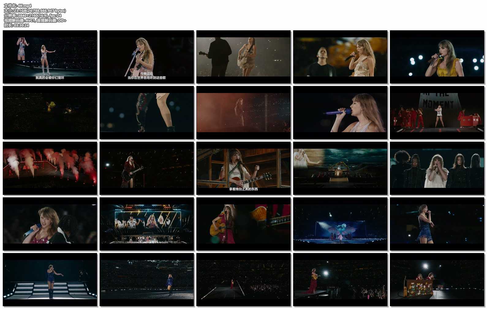 【Disney+版本 4K 英语中字】Taylor Swift - The Eras Tour (Taylor's Version)