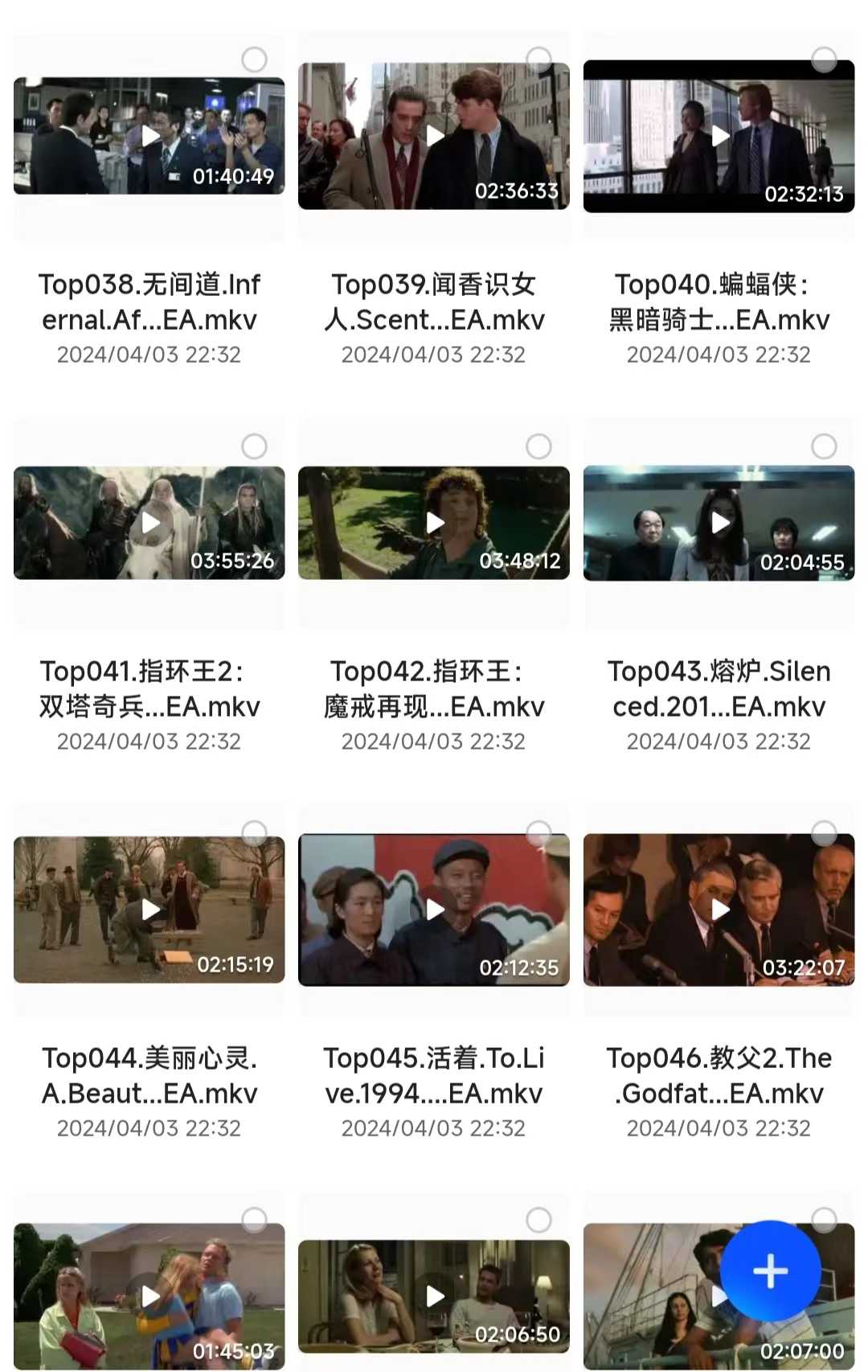 【推荐】豆瓣电影TOP250合集 1080P蓝光 国英音轨 中文字幕 【经典收藏】