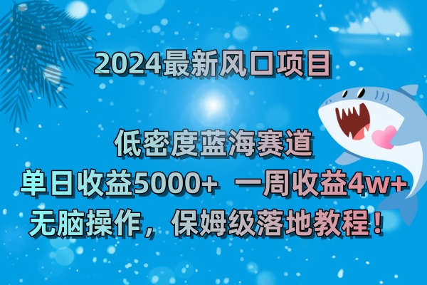 （8525期）最新风口项目 低密度蓝海赛道，日收益5000+周收益4w+ 无脑操作，保姆级落地教程-猎人社区