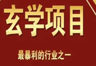 价值980的玄学风水变现项目，小白0基础可以玄学变现的项目