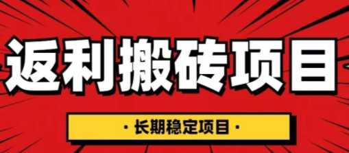 国外返利网项目，返利搬砖长期稳定，月入3000刀