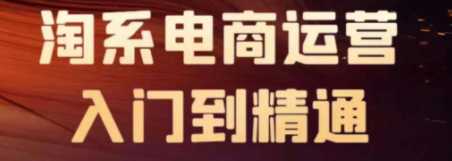 淘系电商运营入门到精通，淘系流量实操课程