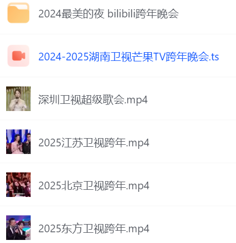 2024-2025跨年晚会合集