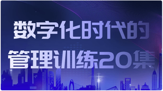 数字化时代的管理训练20集 【6.5GB】